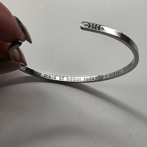 Bracelet - My maid of honor today, my sister, forever.